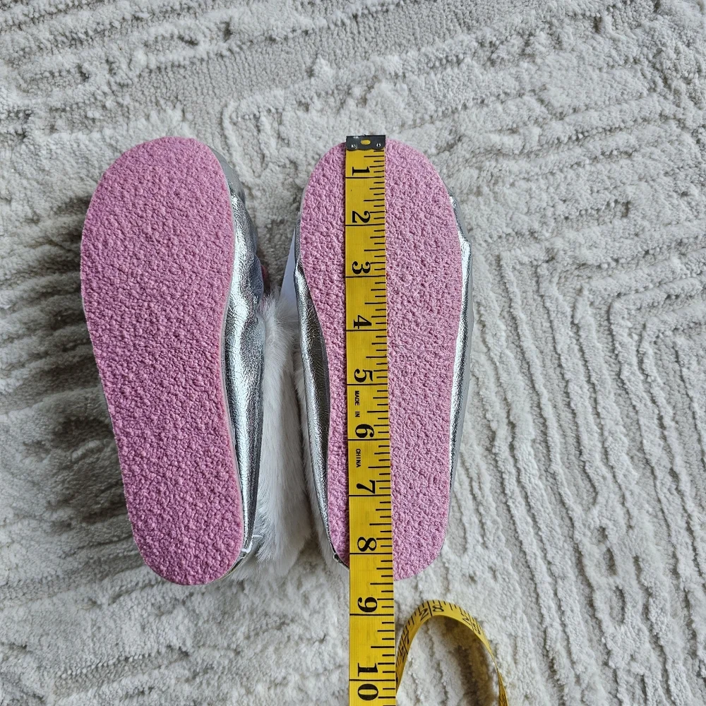 New! J.Crew K2 2 Crewcuts Girls Metallic Lodge Moccasins Slippers Shoes NWT